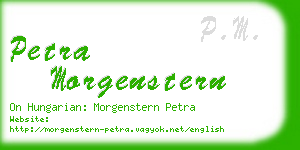 petra morgenstern business card